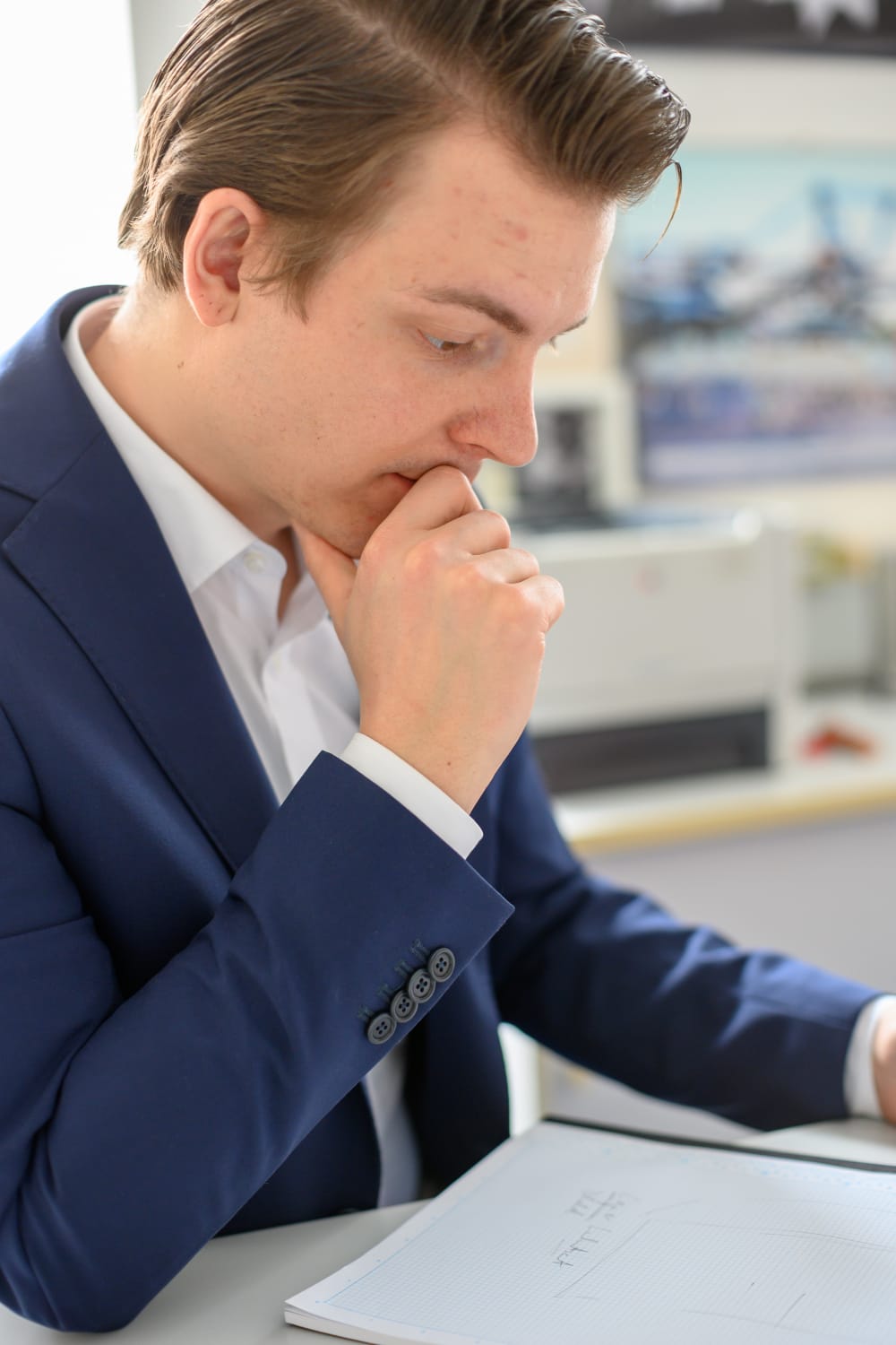 Mediator Florian Hartl bei der Arbeit